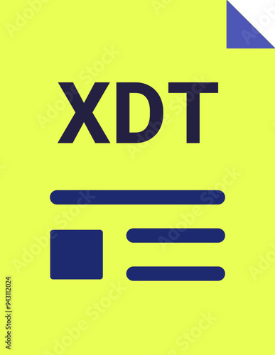 XDT file icon with symbols