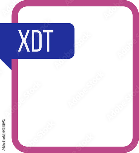 XDT File rectangular icon