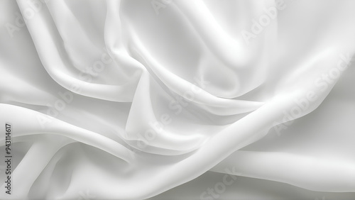 Abstract blank white fabric background