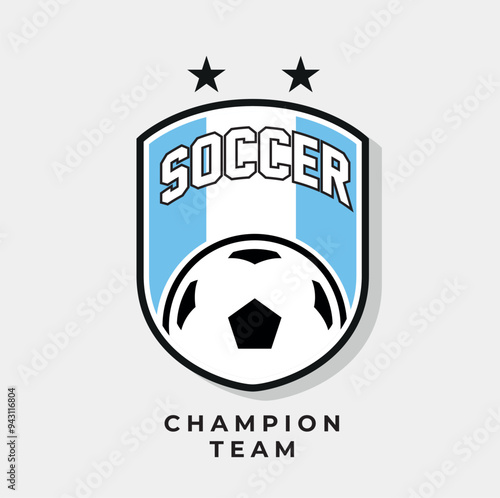 shield with soccer ball