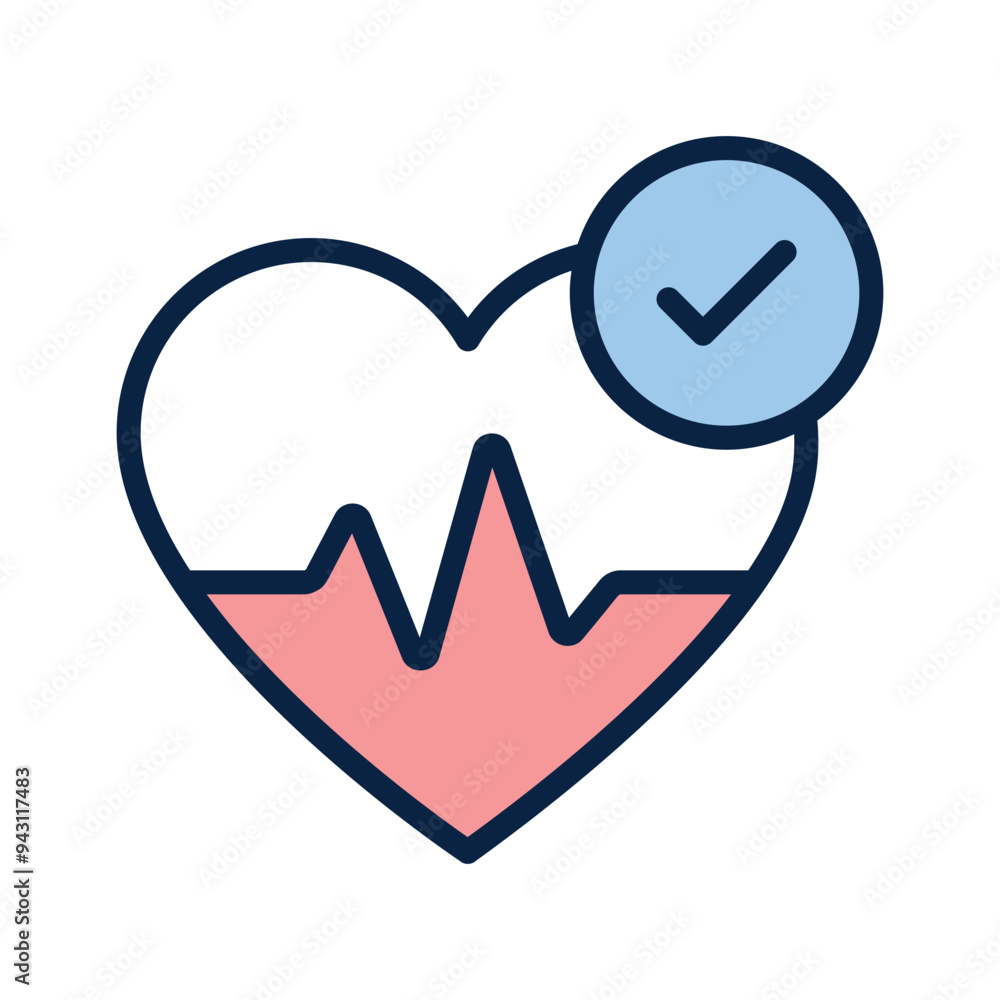 Get this amazing icon of heart health in modern style Get this amazing icon of heart health in modern style