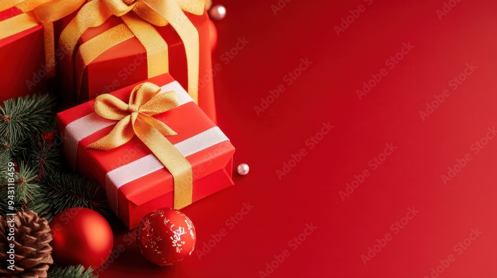 Red Christmas Gift Box Red Christmas Gift Box