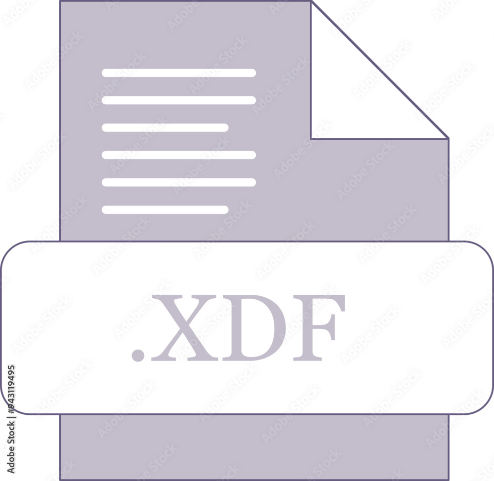 XDF File extension icon insidse fill with lines fill XDF File extension icon insidse fill with lines fill