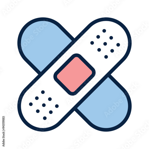 Icon of bandage in trendy style, ready for premium use