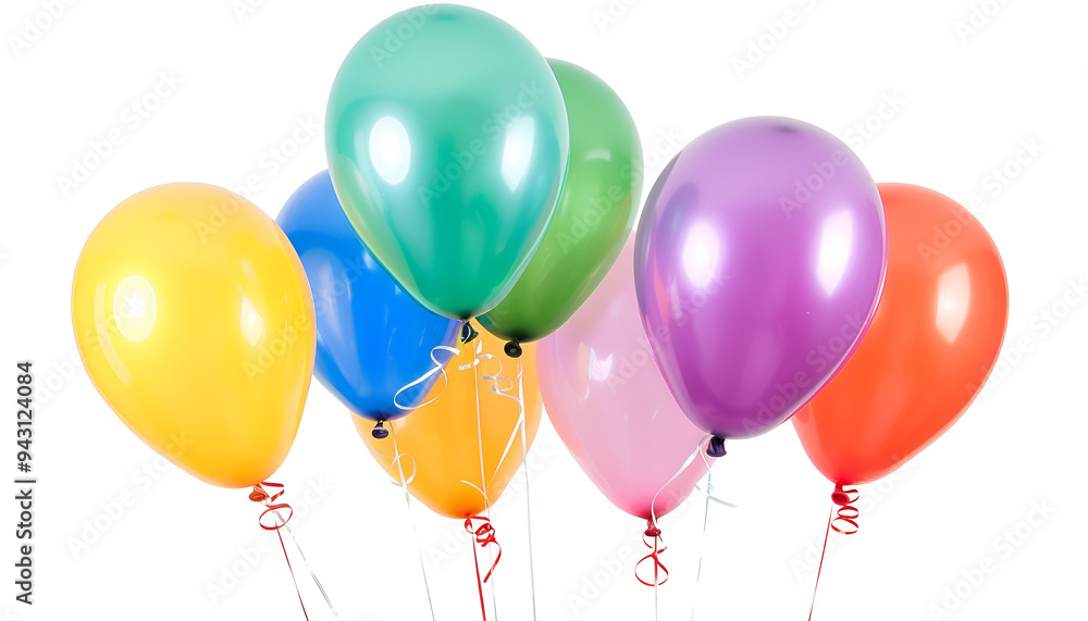 Color balloon on white background. Celebration time Color balloon on white background. Celebration time