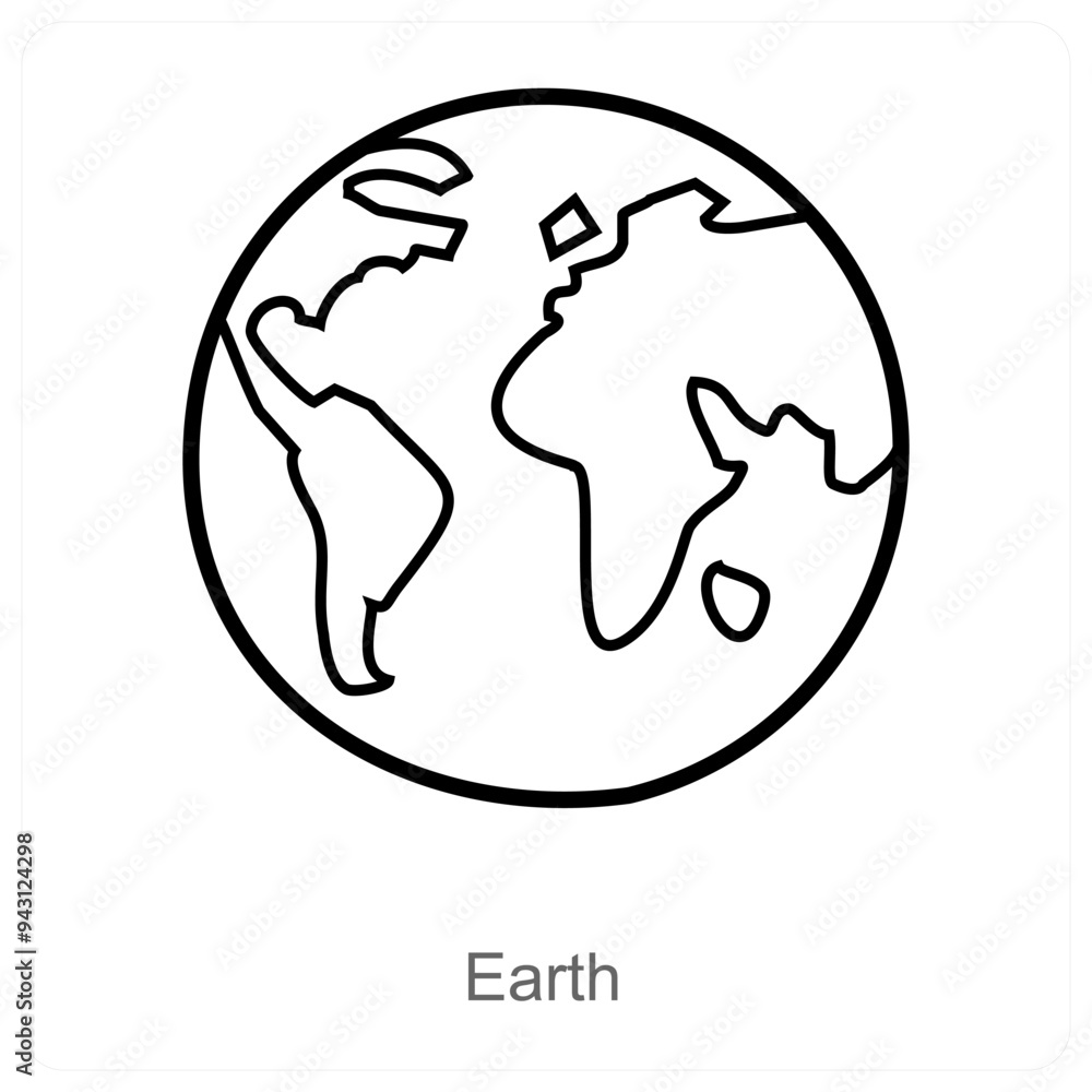 Earth and environment icon concept Earth and environment icon concept