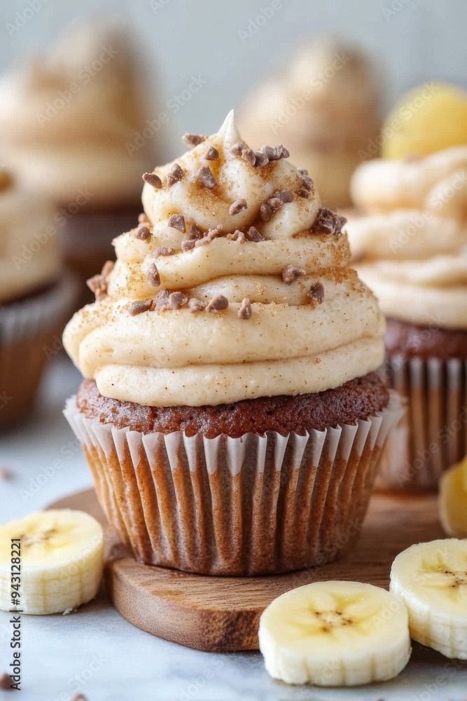 Banana Bread Cupcakes Banana Bread Cupcakes
