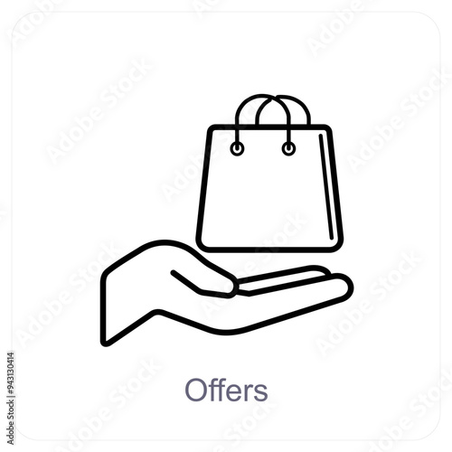 Offers and deals icon concept