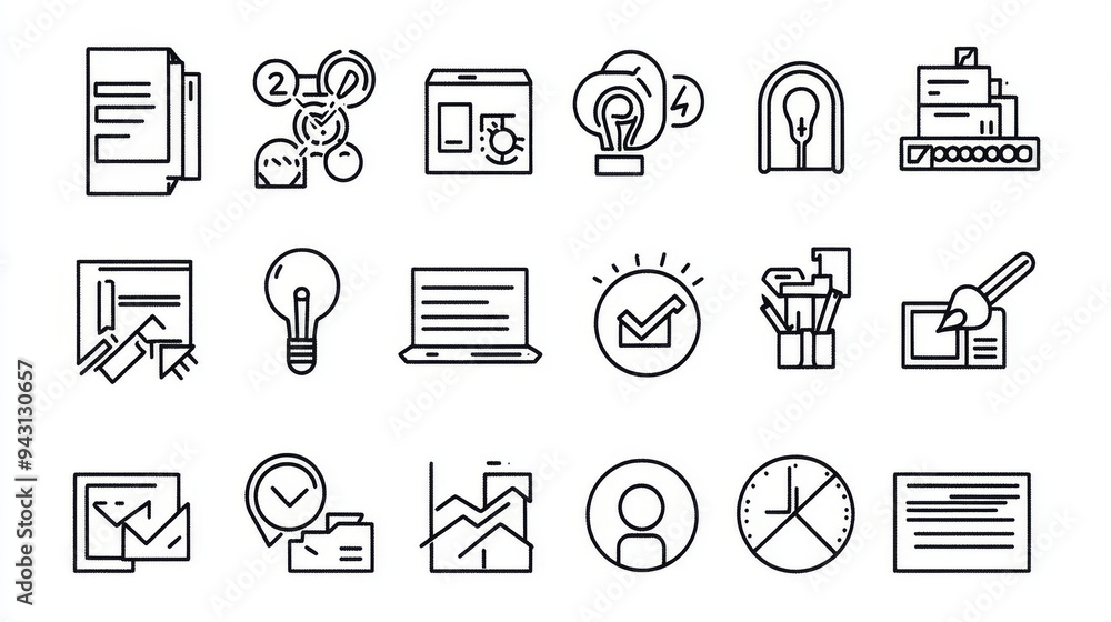 Collection of workshop web icons in line design. Icons for business workshops suitable for web and mobile applications. Includes elements like team building, collaboration, training, meetings. Collection of workshop web icons in line design. Icons for business workshops suitable for web and mobile applications. Includes elements like team building, collaboration, training, meetings.
