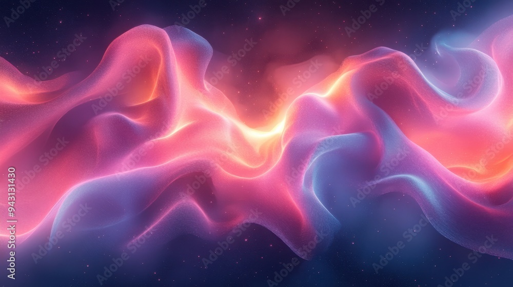 Obraz premium Dreamy galaxy-like silk