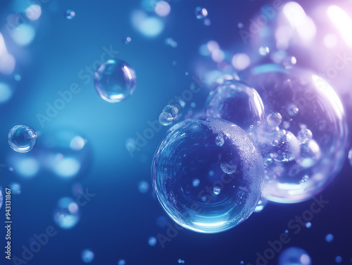 Wallpaper Mural A high quality bubble background with soft pastel and vibrant bubbles, arranged in a delicate and modern pattern Torontodigital.ca