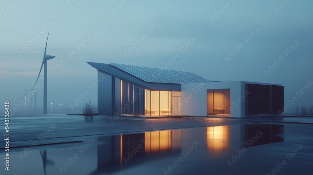 Fototapeta premium Modern minimalist residential design