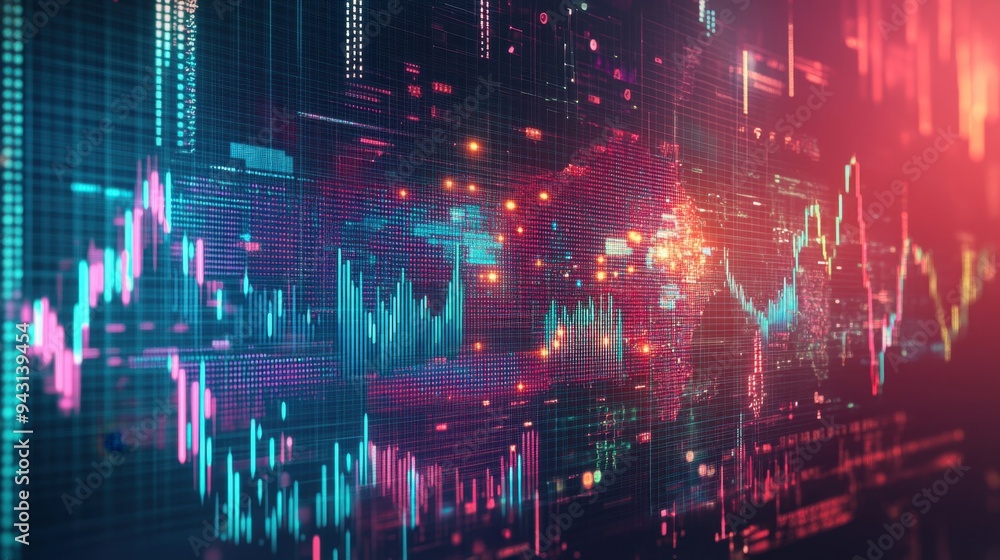 Abstract data visualization Abstract data visualization