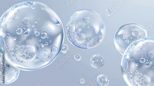 bubble and water