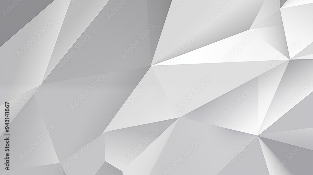Sharp Faceted Metallic Design With Layered Triangular Shapes Sharp Faceted Metallic Design With Layered Triangular Shapes