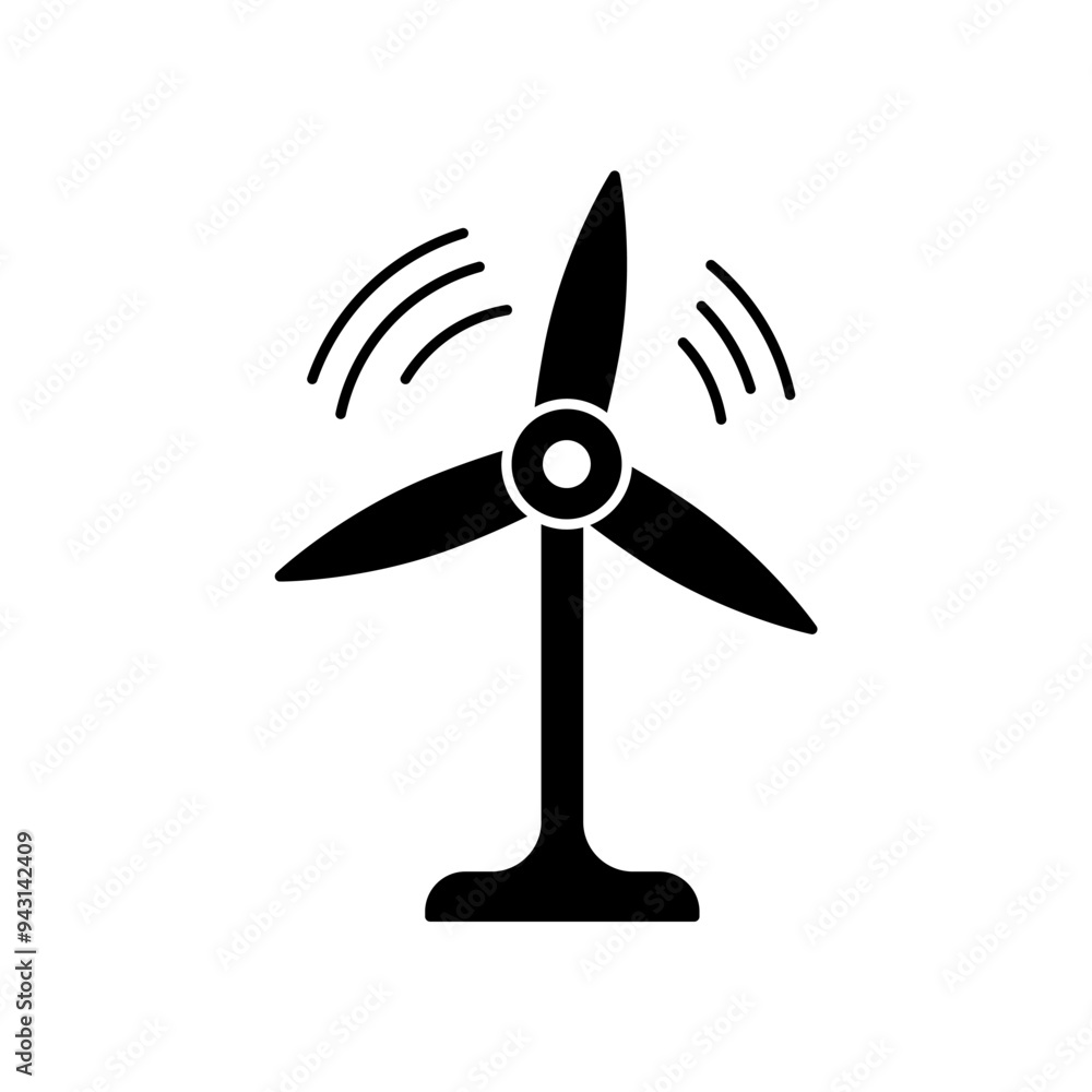 wind power concept line icon. Simple element illustration. wind power concept outline symbol design. wind power concept line icon. Simple element illustration. wind power concept outline symbol design.