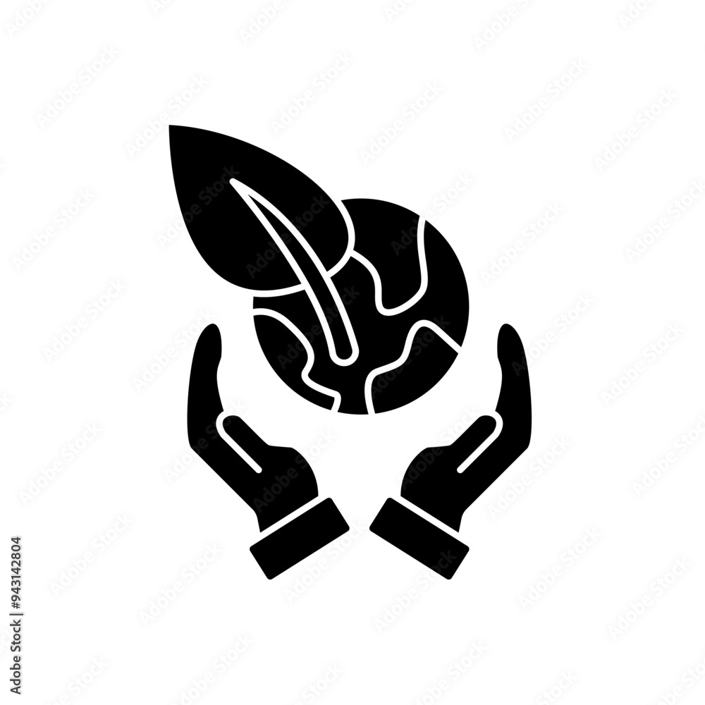 Obraz premium conservation concept line icon. Simple element illustration. conservation concept outline symbol design.
