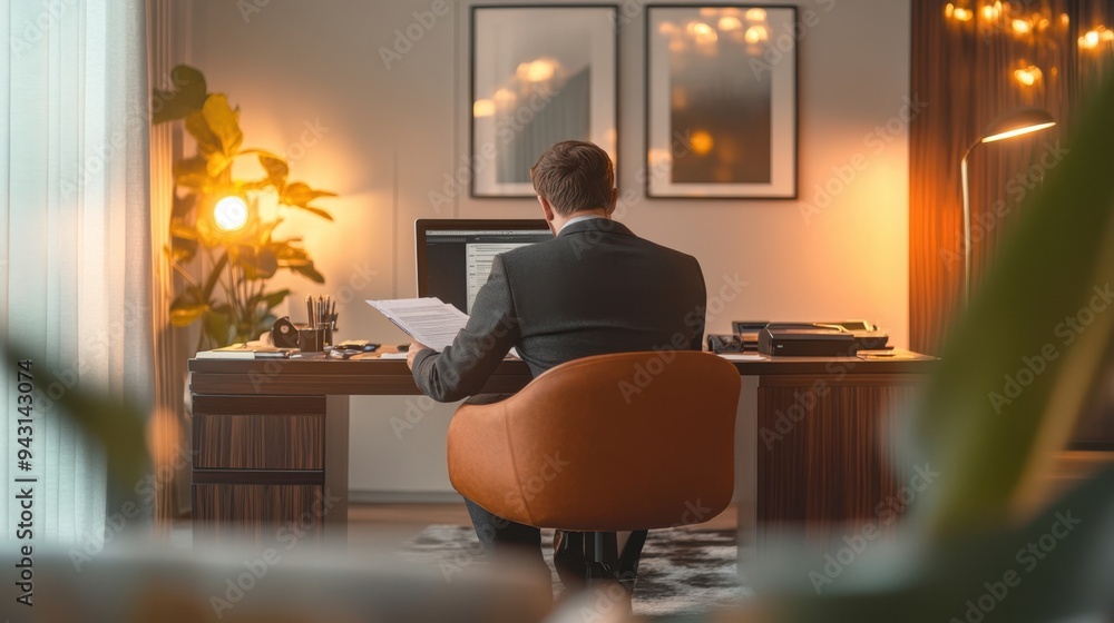 Fototapeta premium Business people who focus on their work