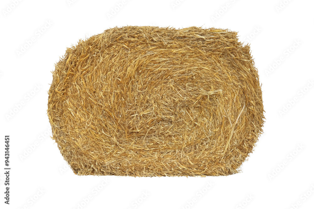 Straw bale isolated on white background Straw bale isolated on white background