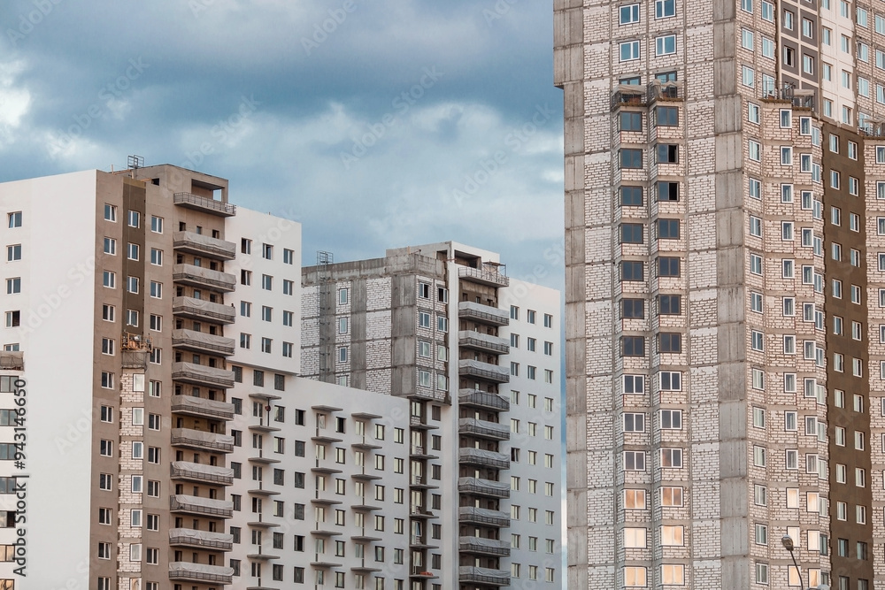 Vidnoye, Leninsky district, Moscow region. Modern high-rise residential buildings. Construction of new residential quarters. New buildings. Vidnoye, Leninsky district, Moscow region. Modern high-rise residential buildings. Construction of new residential quarters. New buildings.