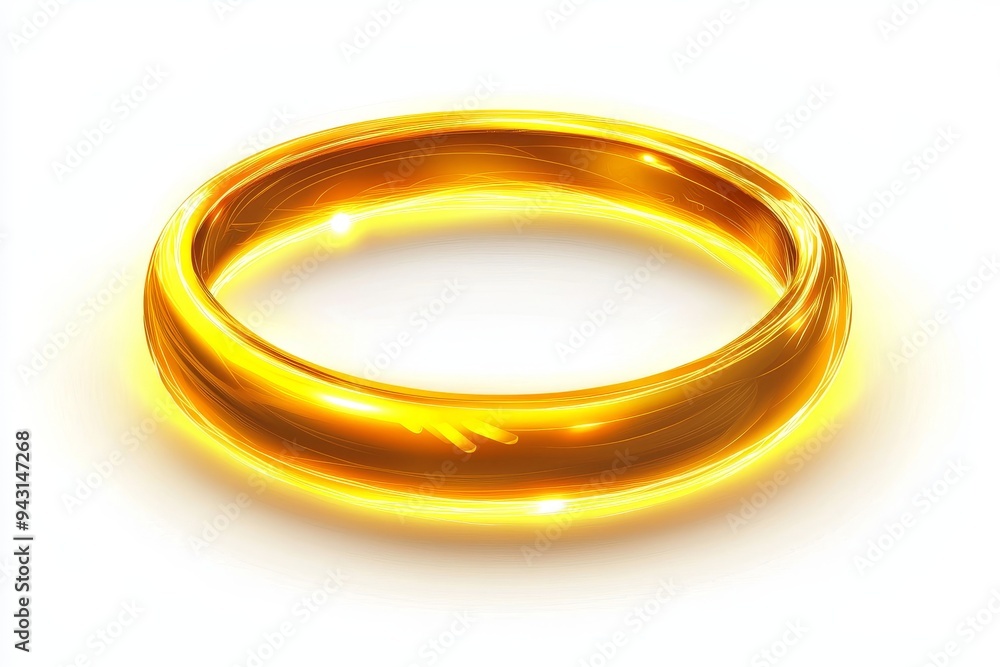 Yellow effect light ring png sticker with a transparent background Yellow effect light ring png sticker with a transparent background