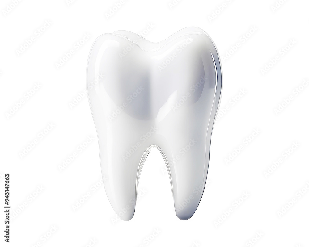 3d model of white tooth isolated on white background 3d model of white tooth isolated on white background