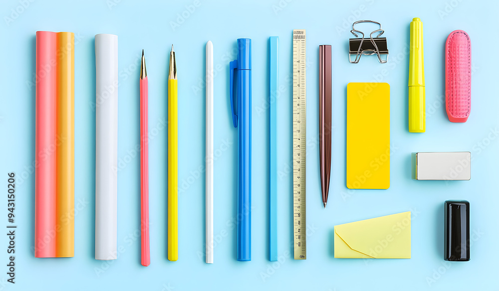 PNG stationery cut out element set PNG stationery cut out element set