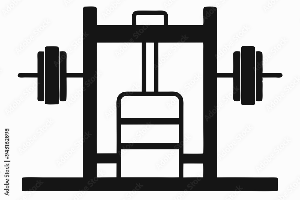 Exerciser vector silhouette illustration Exerciser vector silhouette illustration