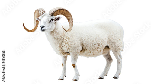 PNG Dall Sheep Standing on Rocky Mountain Slope Isolated on a Transparent Background 