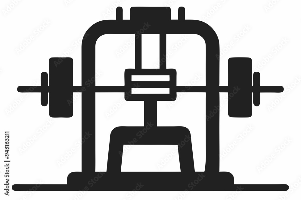 Exerciser vector silhouette illustration Exerciser vector silhouette illustration