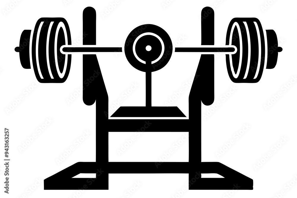 Exerciser vector silhouette illustration  