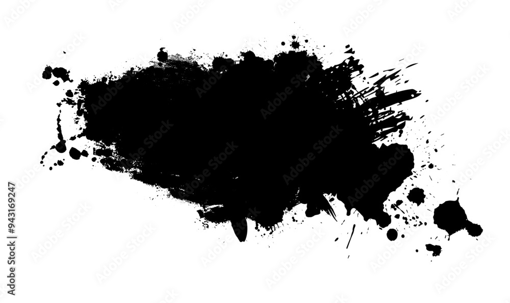 Splatter Paint Texture . Black Spray Blot of Ink. Place illustration Over any Object to Create Grungy Effect . hand drawn. Not AI, Vector. Splatter Paint Texture . Black Spray Blot of Ink. Place illustration Over any Object to Create Grungy Effect . hand drawn. Not AI, Vector.
