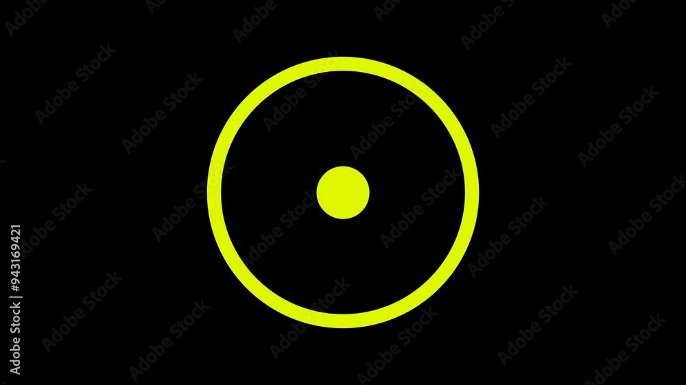 The graph contains a circle with counting numbers isolated on a black background The graph contains a circle with counting numbers isolated on a black background