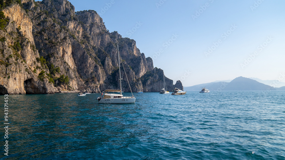 Fototapeta premium boat on the sea