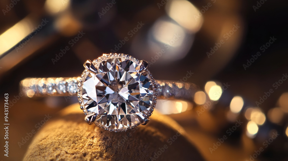 jeweler meticulously polishing a diamond ring, showcasing the delicate craft of jewelry making. The jeweler's hands, wearing white gloves for precision and care, hold a high-quality diamond ring jeweler meticulously polishing a diamond ring, showcasing the delicate craft of jewelry making. The jeweler's hands, wearing white gloves for precision and care, hold a high-quality diamond ring