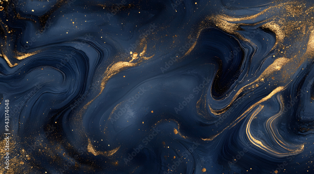 An Abstract Background Featuring Dark Blue and Gold Marble Patterns with a Glinting Effect, Creating a Luxurious and Sophisticated Visual Experience, Perfect for High-End Design Projects, Elegant Pres An Abstract Background Featuring Dark Blue and Gold Marble Patterns with a Glinting Effect, Creating a Luxurious and Sophisticated Visual Experience, Perfect for High-End Design Projects, Elegant Pres