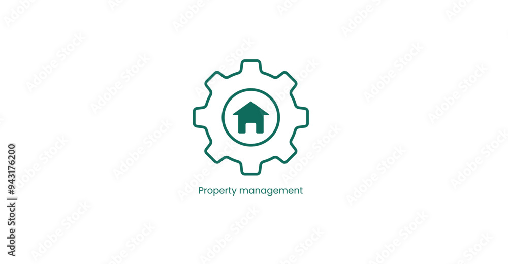 Professional Property Management Vector Icon Illustration Professional Property Management Vector Icon Illustration