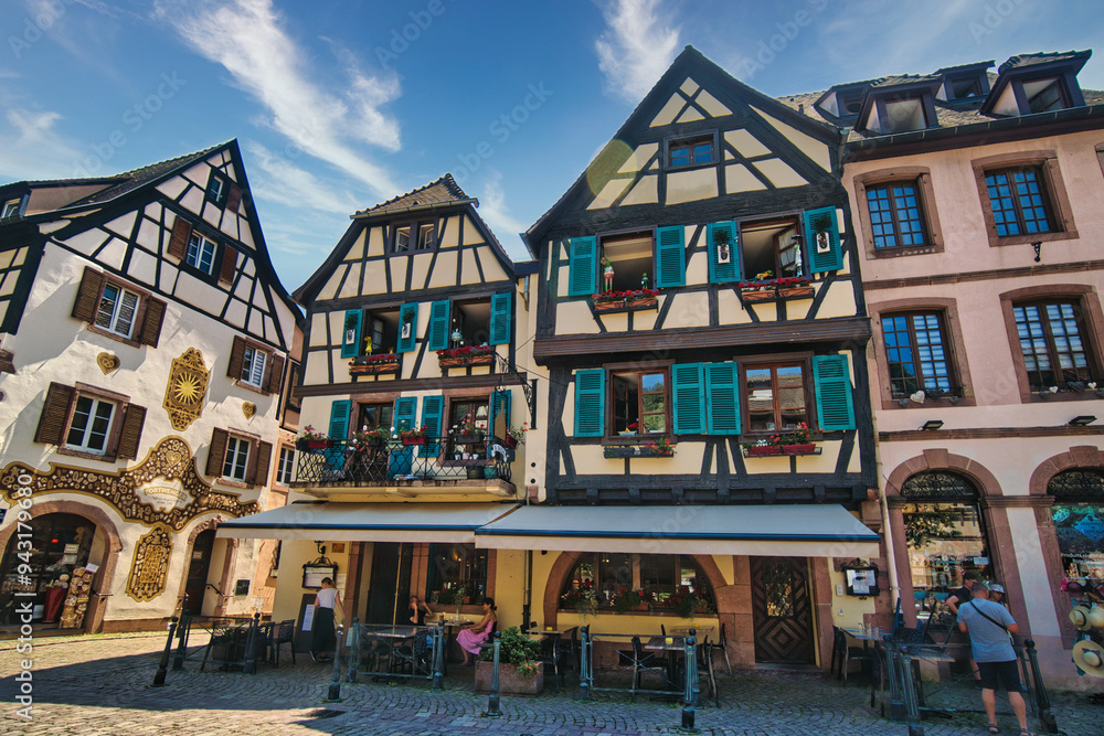 Obraz premium Keyserberg - Medieval town in the Alsace region (Grand Est, France)