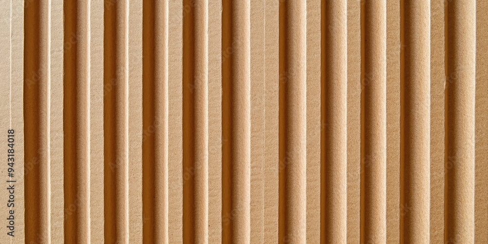 Close-Up of Cardboard Texture with Vertical Lines in a Natural Brown Toned Composition Close-Up of Cardboard Texture with Vertical Lines in a Natural Brown Toned Composition