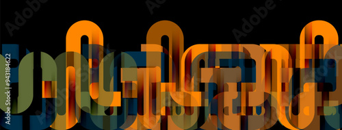 Lines, abstract letter style design background. Geometric vector Illustration For Wallpaper, Banner, Background, Card, Book Illustration, landing page