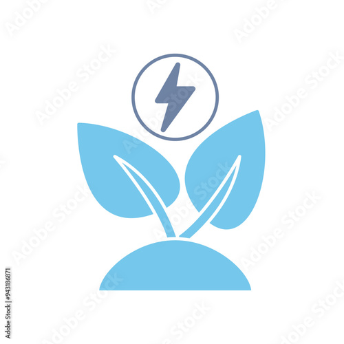 green energy concept line icon. Simple element illustration. green energy concept outline symbol design.