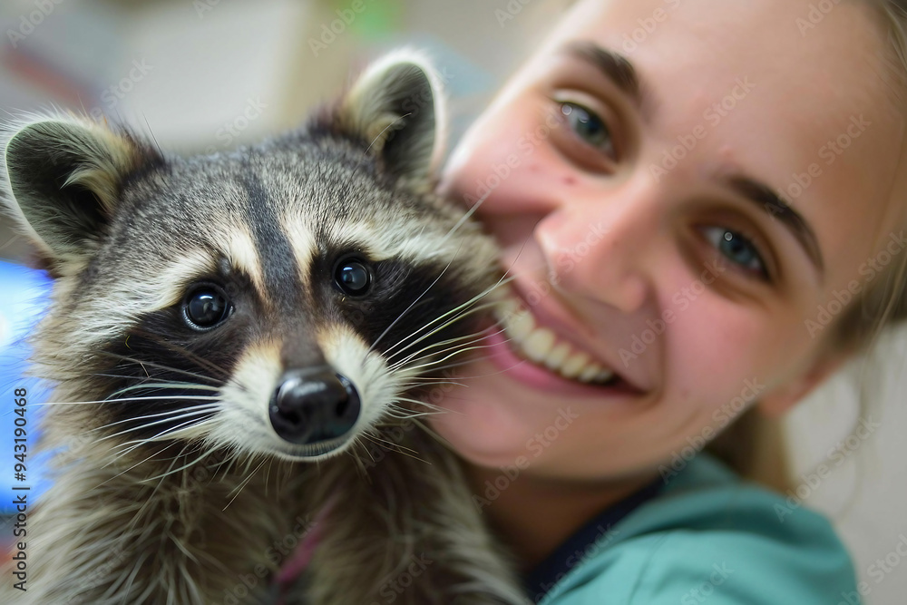 Picture of a funny cute animal veterinary clinic procedure generative AI Picture of a funny cute animal veterinary clinic procedure generative AI