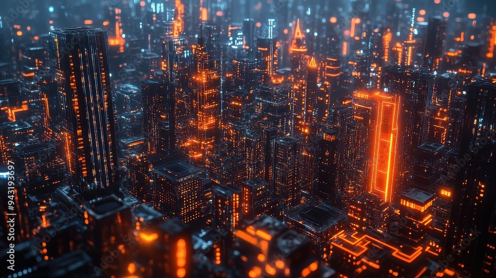 AI urban planning, futuristic cityscape, digital networks, advanced technology. AI urban planning, futuristic cityscape, digital networks, advanced technology.