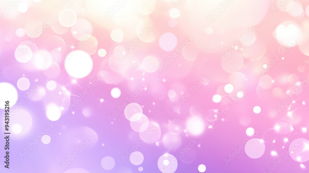 Abstract Pink and White Bokeh Background with Blurred Lights and Soft Glowing Effect. Abstract Pink and White Bokeh Background with Blurred Lights and Soft Glowing Effect.