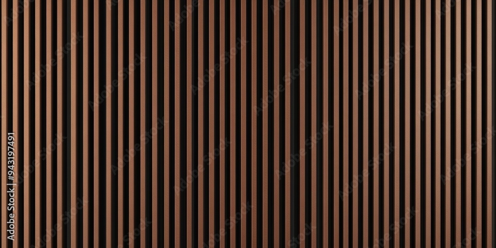 Obraz premium Abstract brown striped pattern with vertical lines creating depth and texture in modern design concept
