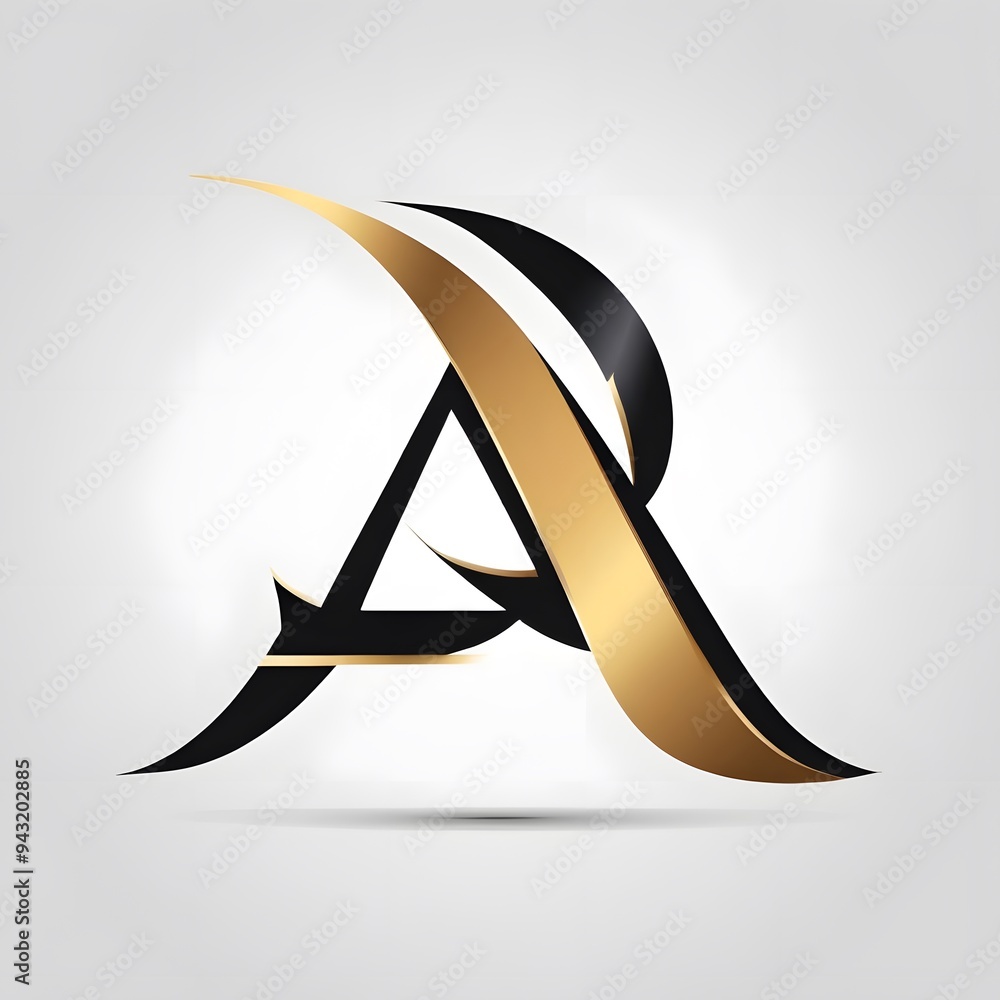 A letter logo with white background A letter logo with white background