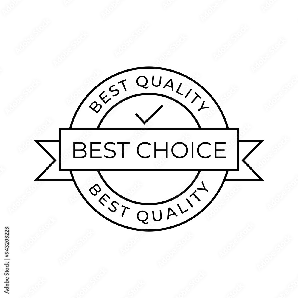 Fototapeta premium Set of best choice stamp, label, or logo. Vector illustration for web design