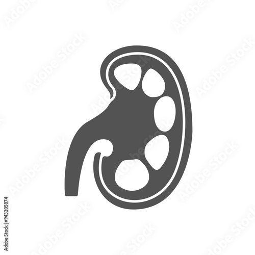 kidney icon design vector template