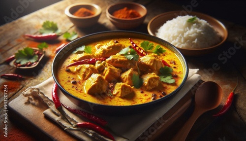 chicken curry kapitan, a rich and aromatic Malaysian curry dish