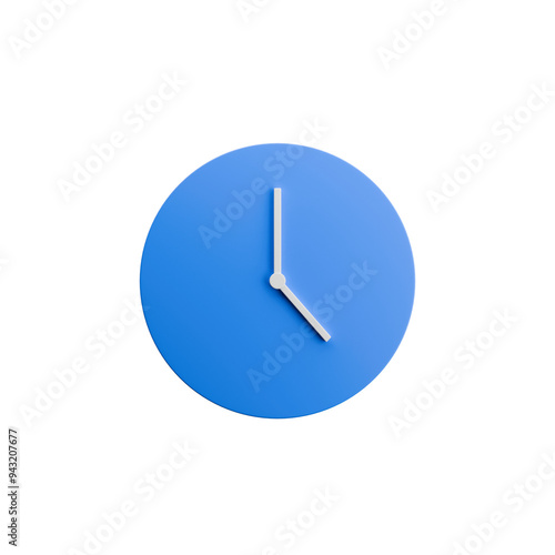 Free Download Clock or reminder icon 3d rendering, PNG transparent background - GFXLoad